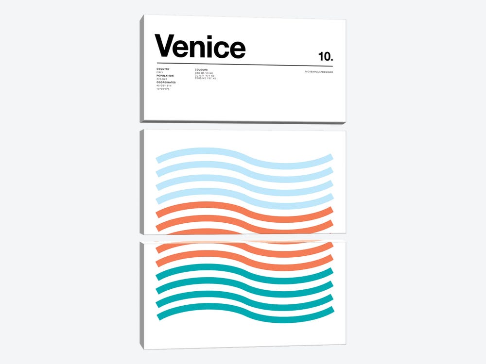 Venice by Nick Barclay 3-piece Canvas Print