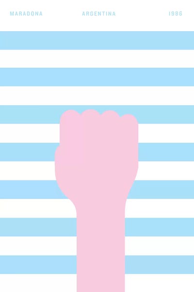 Maradona, Argentina 1986 by Nick Barclay canvas print