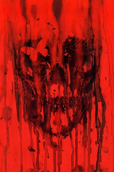 Goth Art: Birth Of Oblivion Red I by Nicebleed