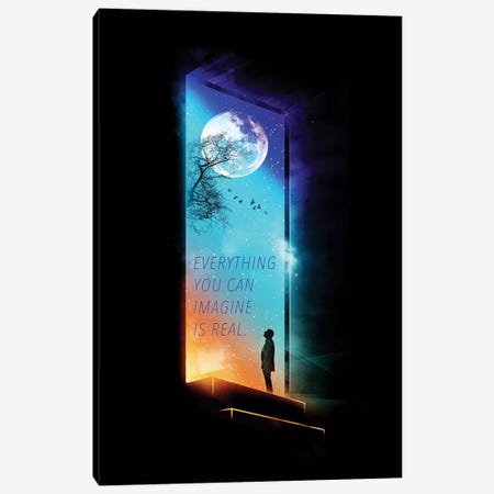 Everything You Can Imagine Is Real Canvas Print #NID116} by Nicebleed Canvas Artwork