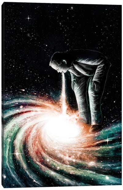 Cosmic Vomit Canvas Art Print - Galaxy Art