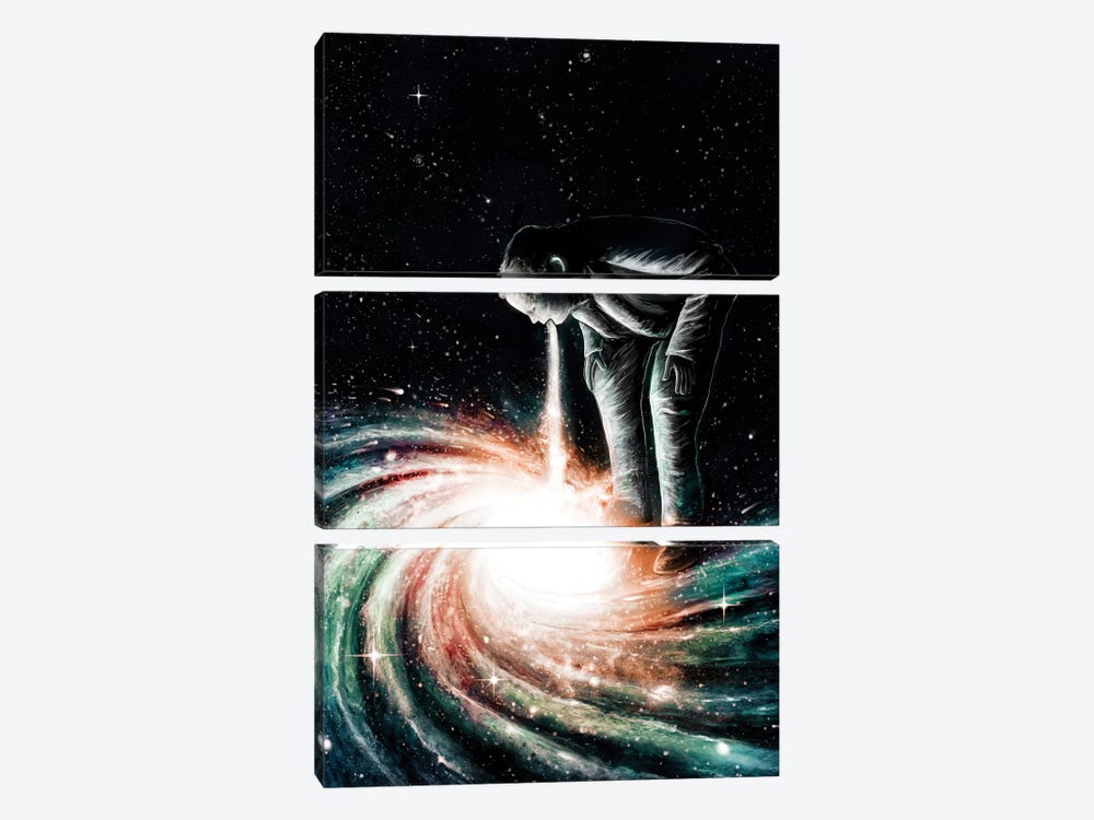 Cosmic Vomit by Nicebleed 3-piece Canvas Art Print