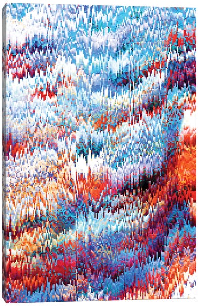 Forest Pixel Canvas Art Print - Pixel Art