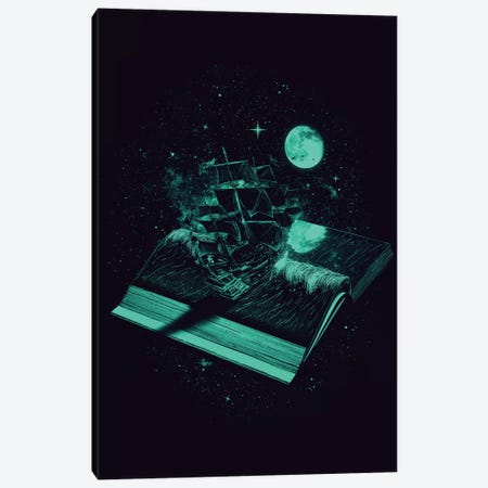 Crossing The Rough Sea Of Knowledge Canvas Print #NID12} by Nicebleed Canvas Art Print