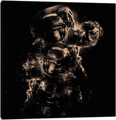 Lost In Space Canvas Art Print - Chimpanzee Art