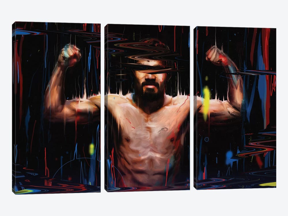 Manny Pacquiao by Nicebleed 3-piece Canvas Wall Art