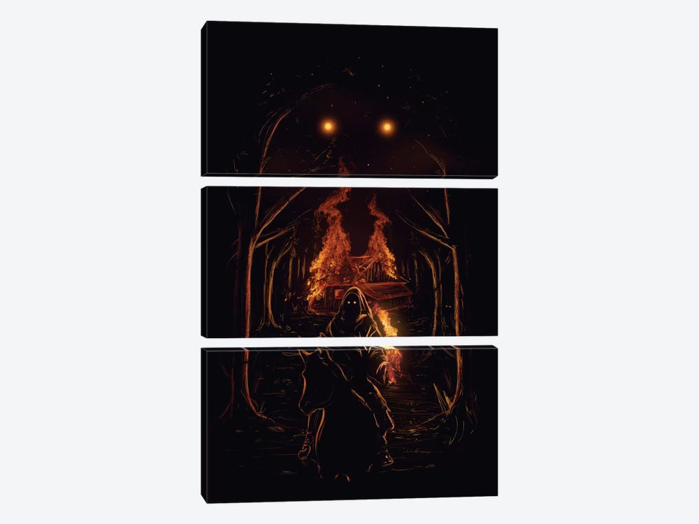 The Arsonist by Nicebleed 3-piece Canvas Print