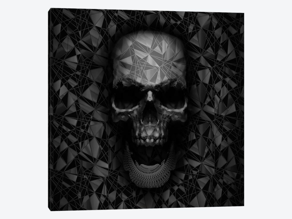 Geometric Skull by Nicebleed 1-piece Canvas Art