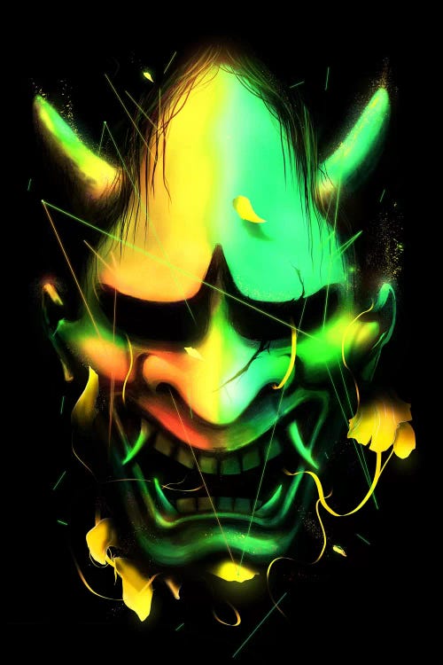 Hannya Mask by Nicebleed wall art