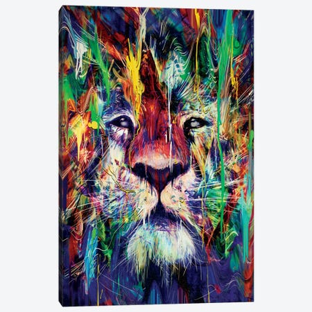 Lion I Canvas Print #NID180} by Nicebleed Canvas Artwork