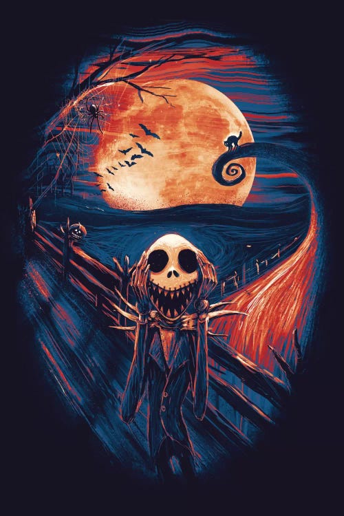 The Scream Before Christmas by Nicebleed wall art