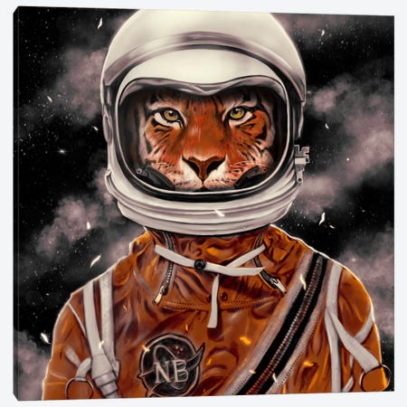 Astro Tiger Canvas Print #NID193} by Nicebleed Canvas Print