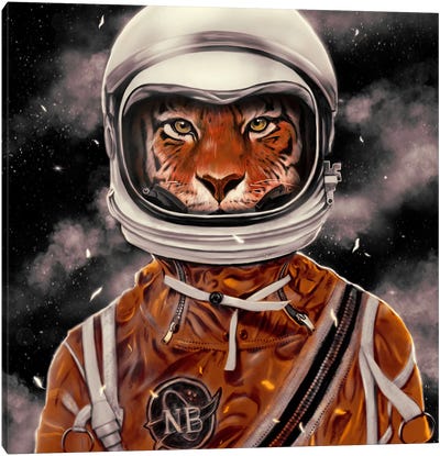 Astro Tiger Canvas Art Print - Nicebleed
