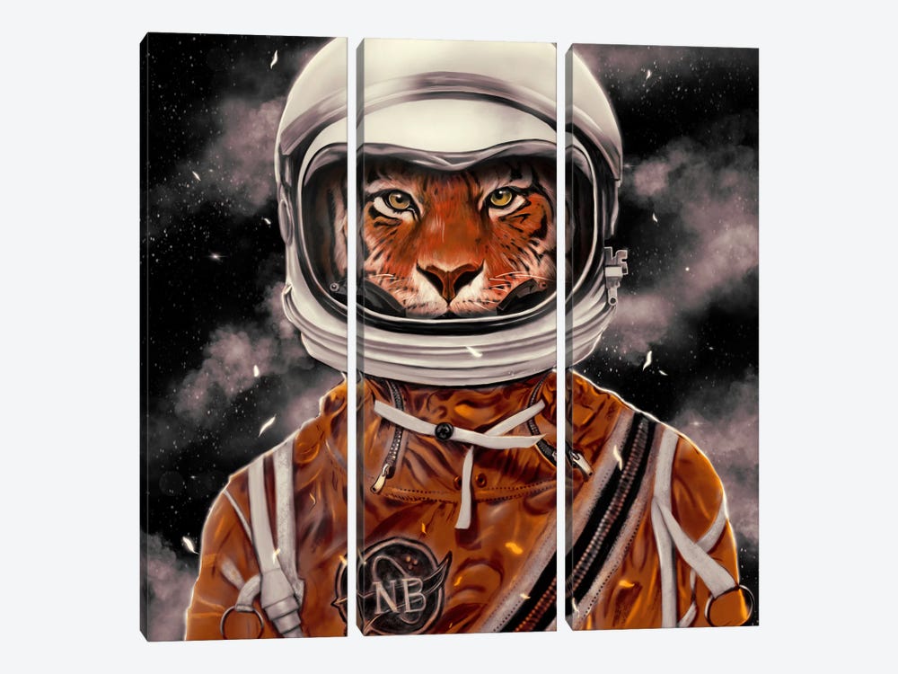 Astro Tiger by Nicebleed 3-piece Art Print