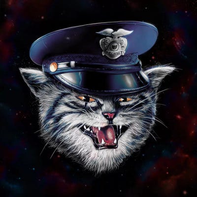 Police Cat by Nicebleed canvas print