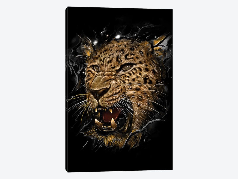 Leopard by Nicebleed 1-piece Canvas Art