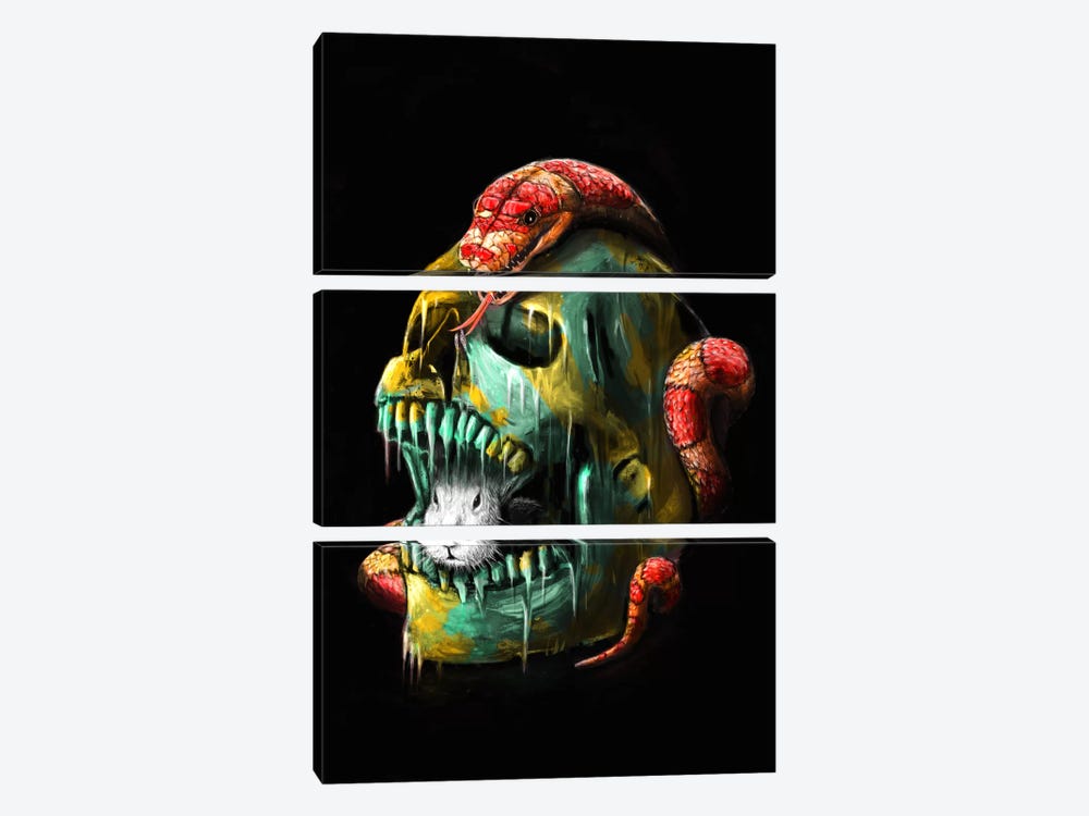 Fear And Desire by Nicebleed 3-piece Canvas Art Print