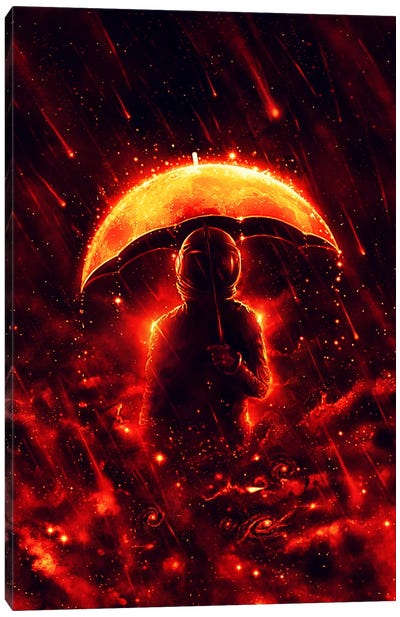 Cosmic Rain Canvas Art Print - Nicebleed