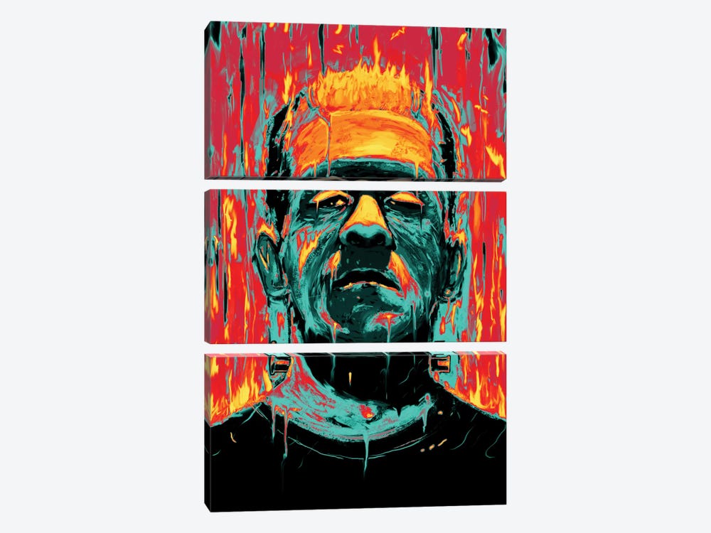 Frankenstein by Nicebleed 3-piece Canvas Art Print