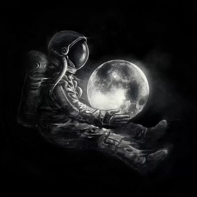 MoonPlay by Nicebleed canvas print