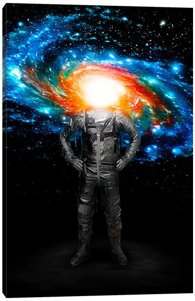 Mr. Galaxy, Colored Canvas Art Print - Nicebleed