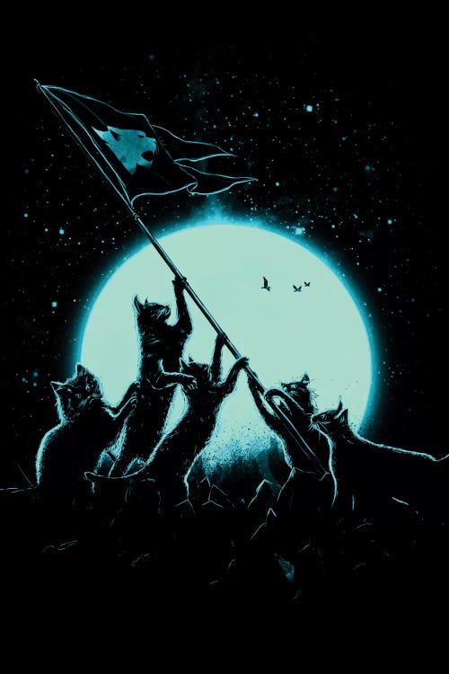Freedom Cats by Nicebleed wall art