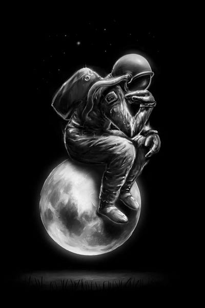 The Thinker: Space Thinker by Nicebleed
