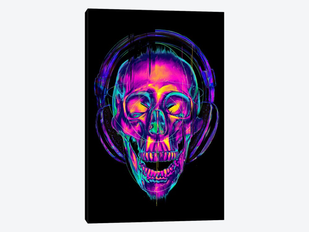 Trippy Skull by Nicebleed 1-piece Canvas Print