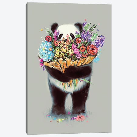 Flowers For You Big Canvas Print #NID270} by Nicebleed Canvas Artwork