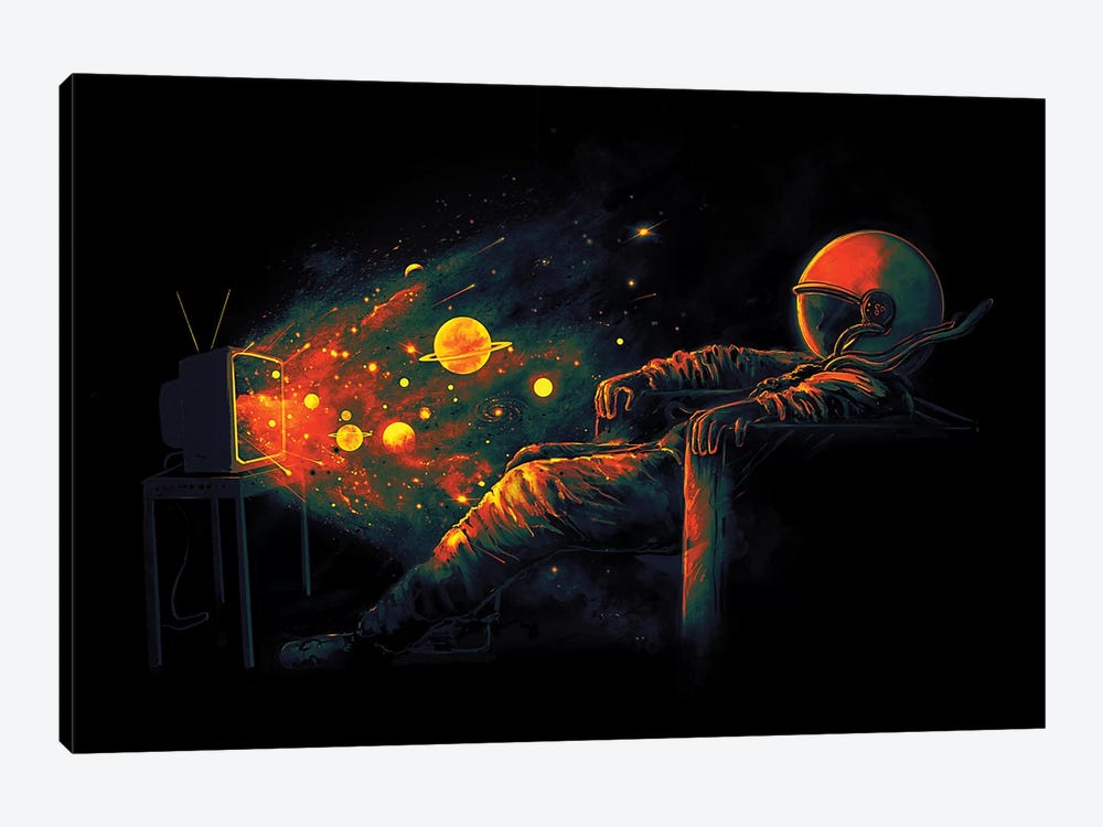 Cosmic Channel by Nicebleed 1-piece Canvas Art