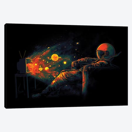 Cosmic Channel Canvas Print #NID287} by Nicebleed Canvas Wall Art