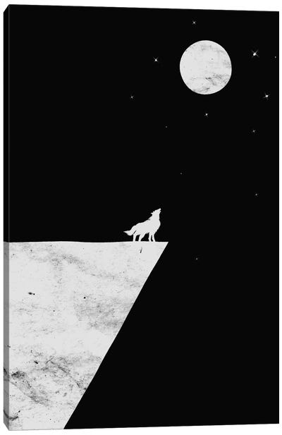 Good Night Canvas Art Print - Wolf Art