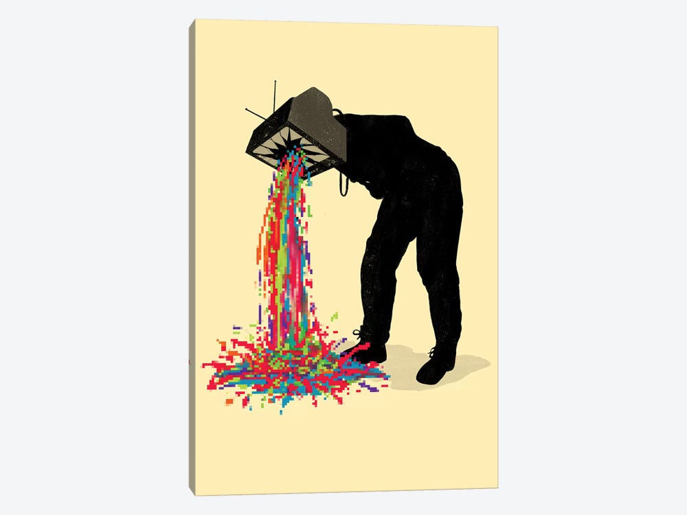 Pixel Vomit by Nicebleed 1-piece Canvas Print