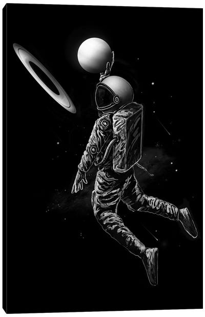 Saturn Dunk Canvas Art Print - Saturn Art