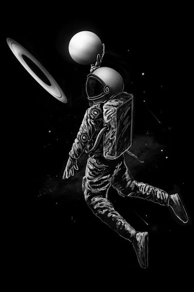 Kids Astronomy & Space Art: Saturn Dunk by Nicebleed