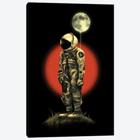 Fly Me To The Moon Canvas Print #NID300} by Nicebleed Canvas Artwork