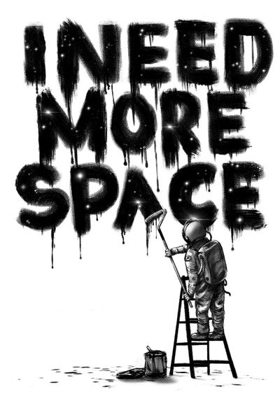 Similar To Banksy: I Need More Space II by Nicebleed