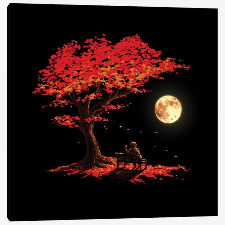Autumn Moon Canvas Print #NID338} by Nicebleed Art Print