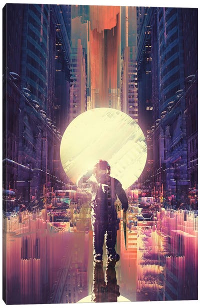 Lost In The City Canvas Art Print - Nicebleed