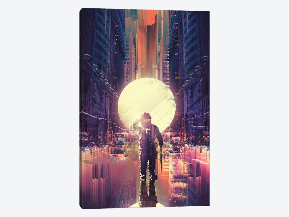 Lost In The City by Nicebleed 1-piece Canvas Artwork