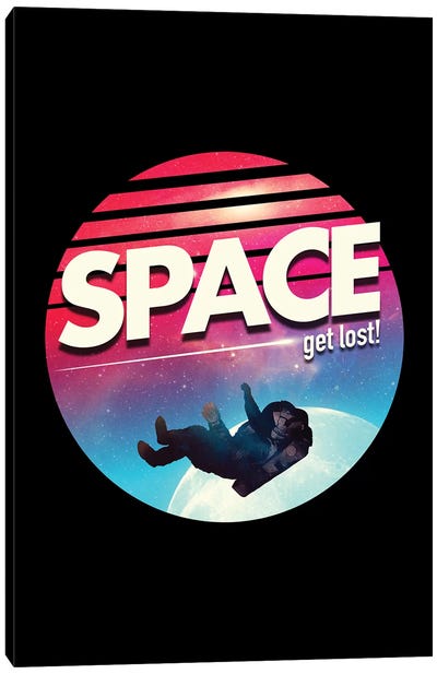 Get Lost In Space Canvas Art Print - Nicebleed
