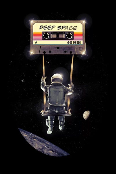 Kids Astronomy & Space Art: Deep Space Mix Tape by Nicebleed