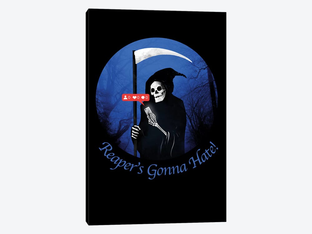 Reaper's Gonna Hate by Nicebleed 1-piece Canvas Wall Art