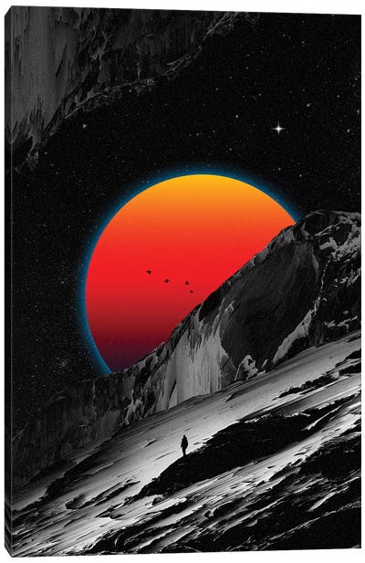 Slope Canvas Art Print - Space Fiction Art