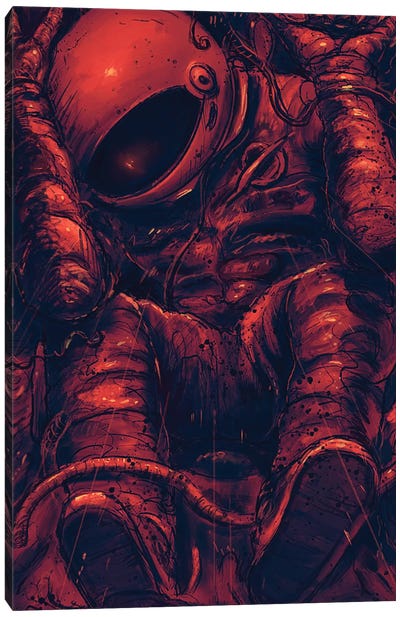 Trapped Canvas Art Print - Astronaut Art