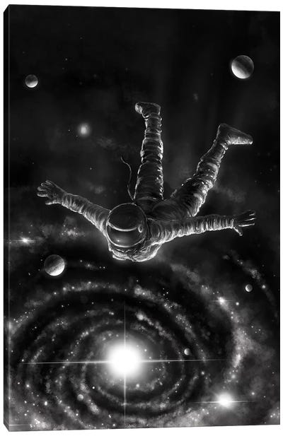 Space Diving III Canvas Art Print - Nicebleed