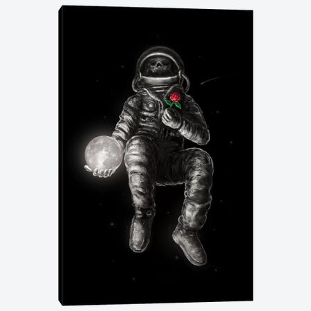 Moon And Back Canvas Print #NID383} by Nicebleed Canvas Wall Art