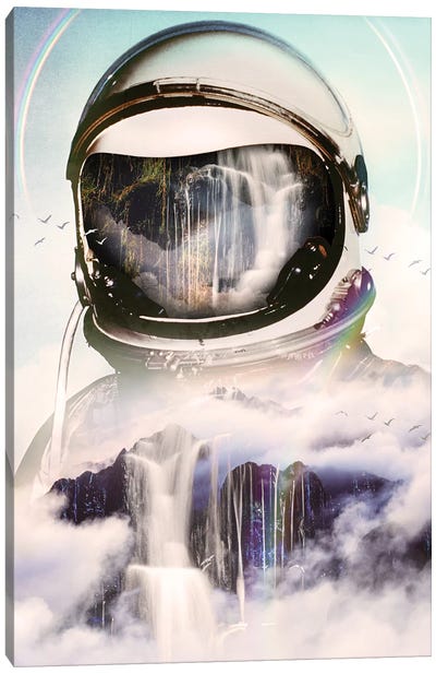 The Spectator Canvas Art Print - Astronaut Art