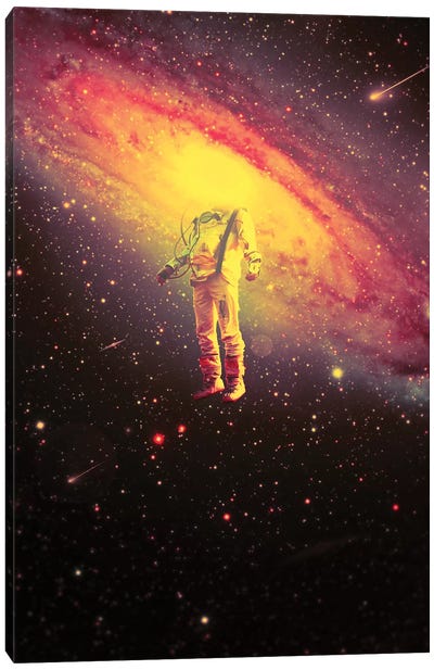 Mr. Galaxy III Canvas Art Print - Astronaut Art