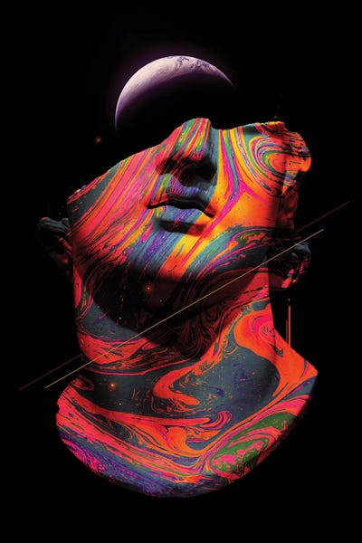 Fractured Memory I by Nicebleed framed canvas print